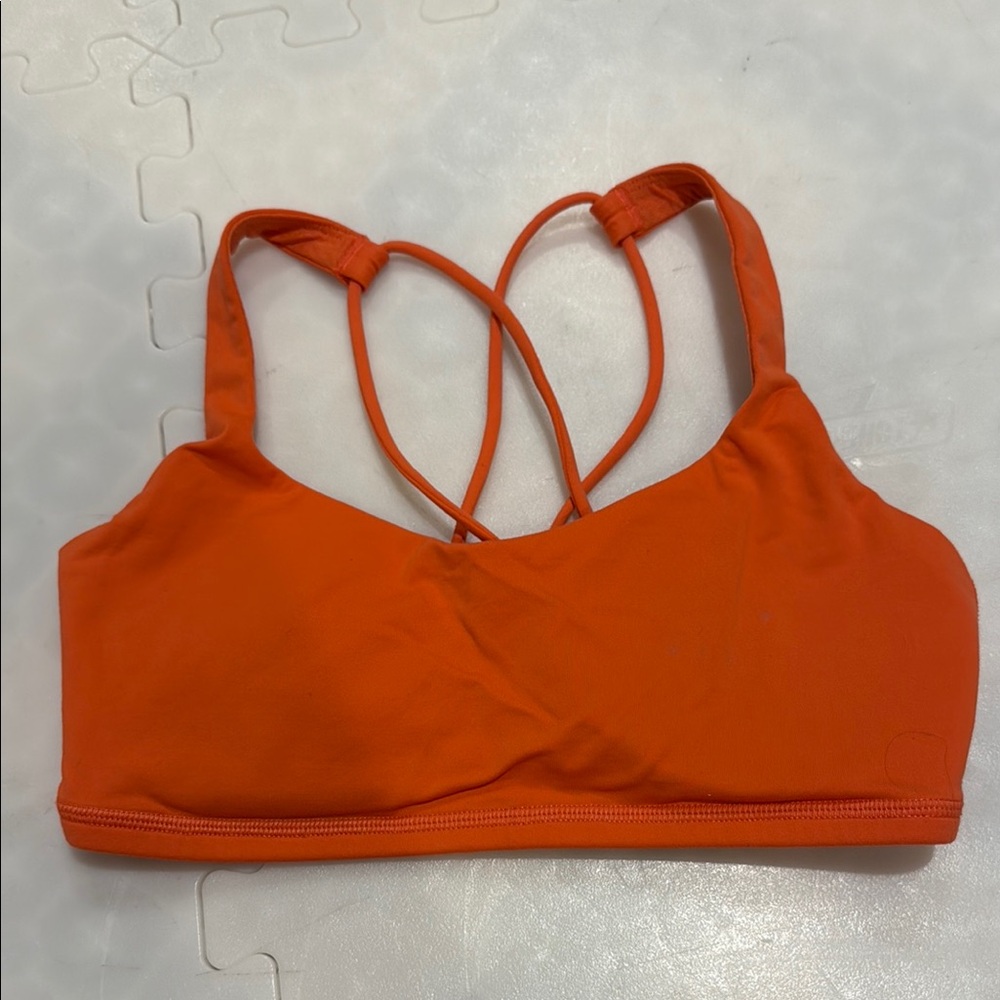 Lululemon Orange Corral Sports Bra Size 4